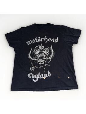Vintage Motörhead Band T-Shirt Black XL 22x28 Distressed
